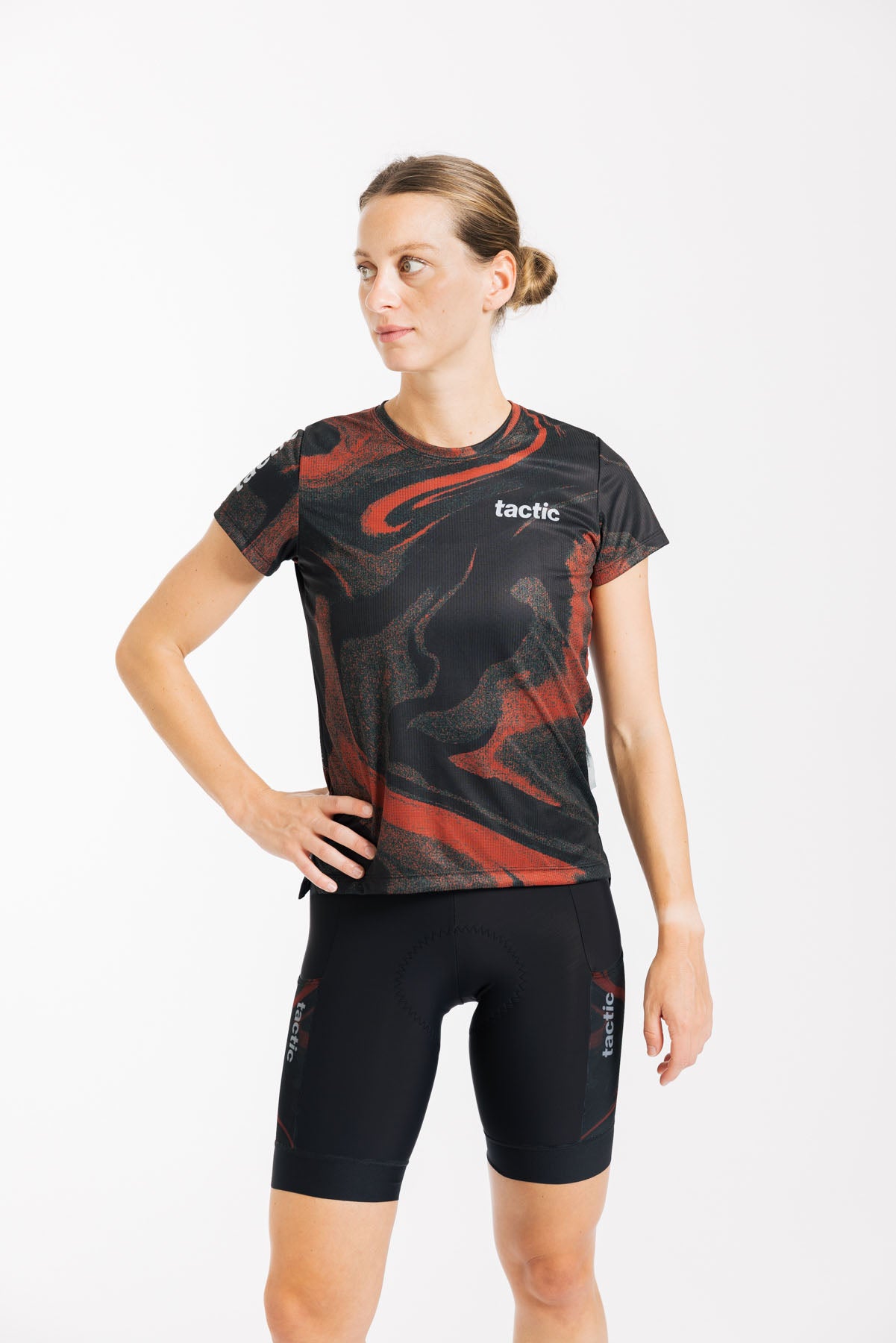Women's Divide T-Shirt - Red