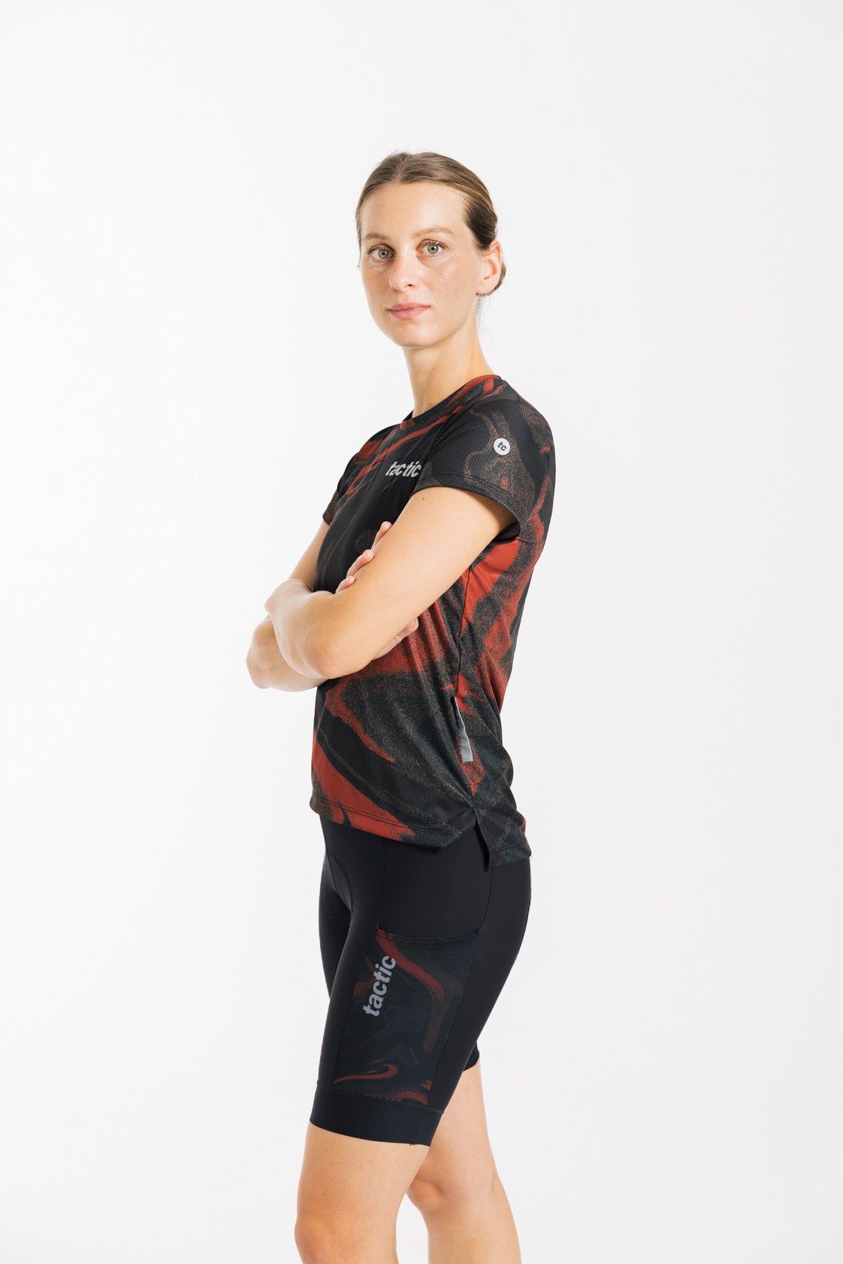 Women's Divide T-Shirt - Red