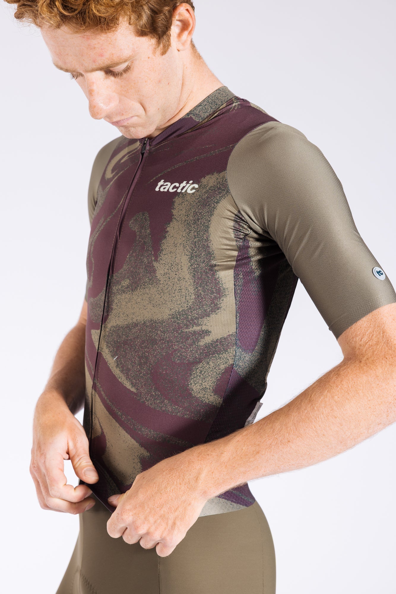 Maillot Manga Corta Divide Hombre - Green