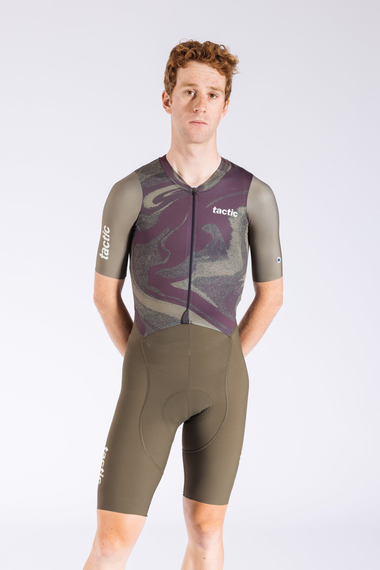 Divide Short Sleeve Skinsuit - Green