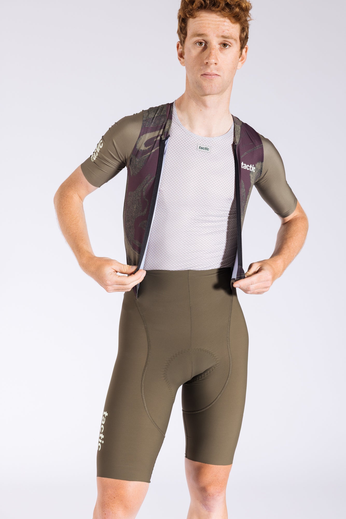 Divide Short Sleeve Skinsuit - Green