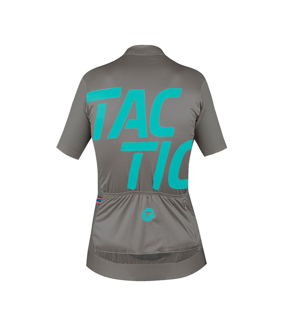 Maillot Manches Courtes Hard Day Femme - Granite