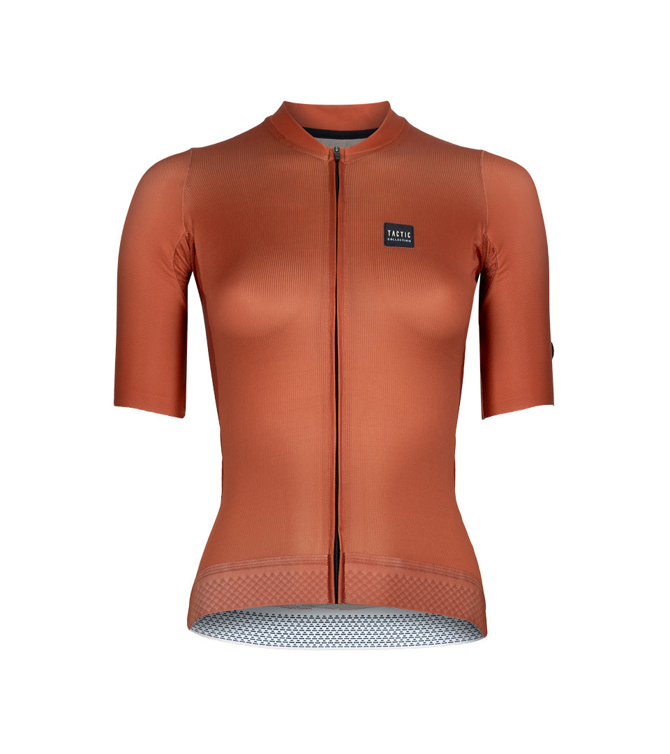 Maillot Manches Courtes Signature Essence Femme - Chestnut