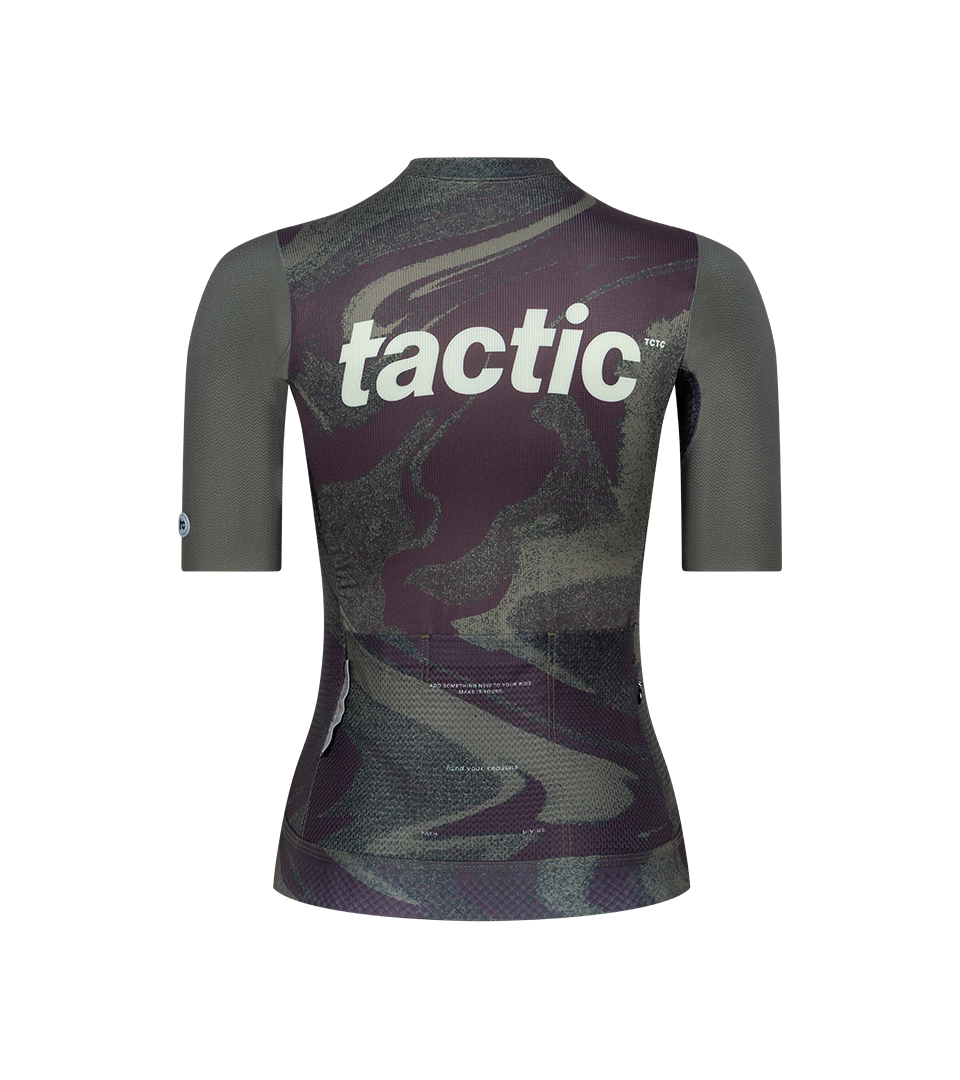 Maillot Manches Courtes Divide Femme - Green