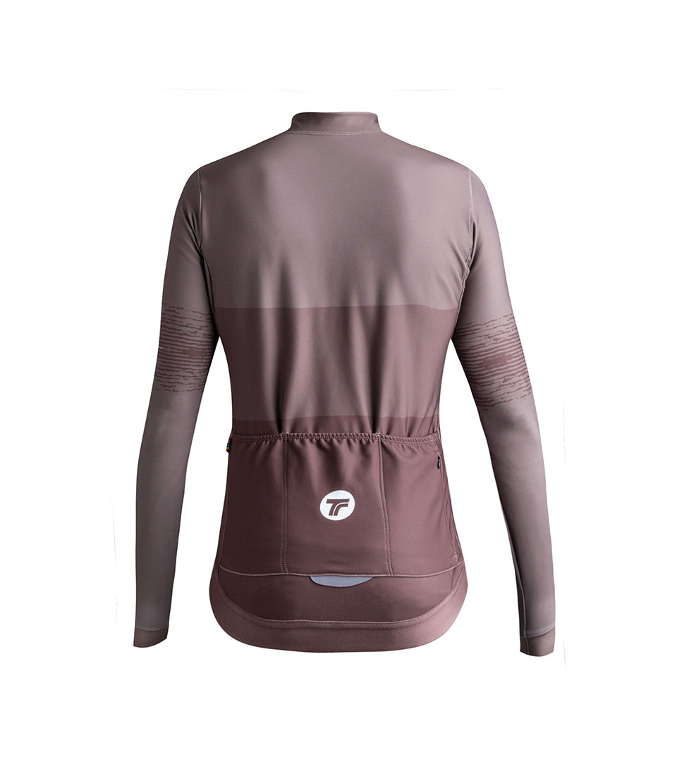 Maillot Manches Longues Hard Day Homme - Brown