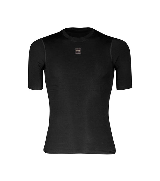 Camiseta Interior Manga Corta Merino Hombre - Black