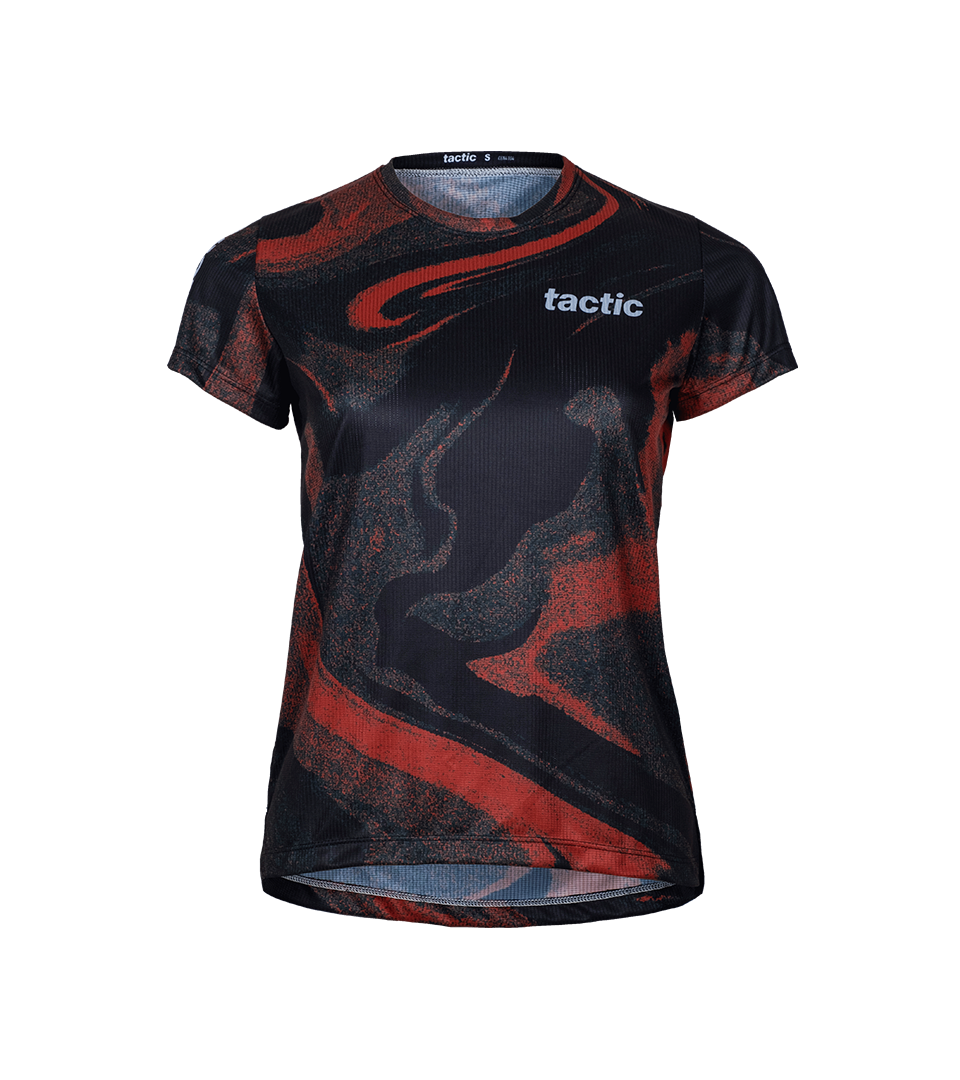 Women's Divide T-Shirt - Red