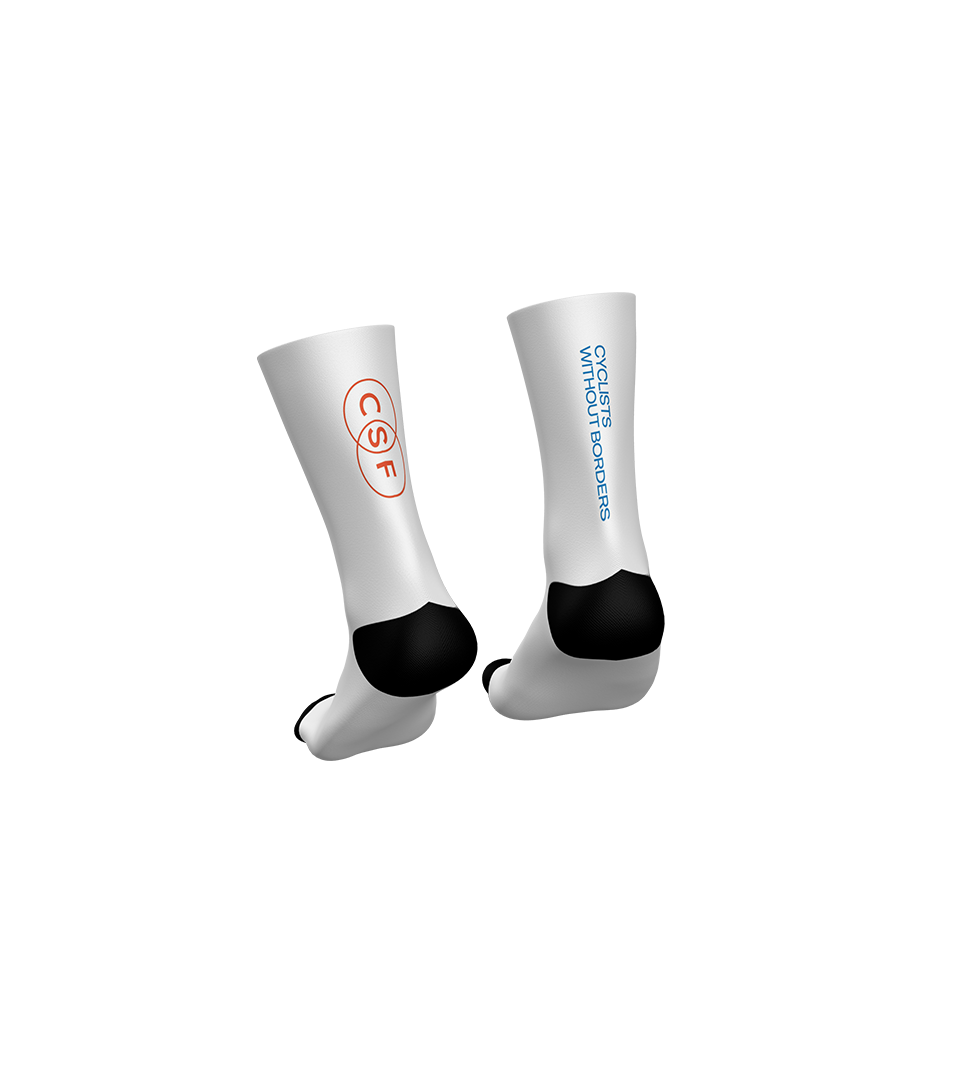 Calcetines Bicicletas sin fronteras - White