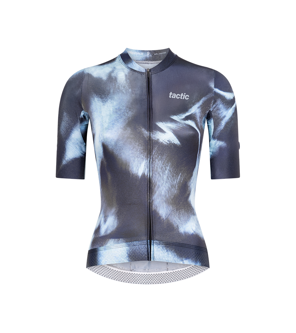 Maillot Manga Corta Divide Mujer - Blue