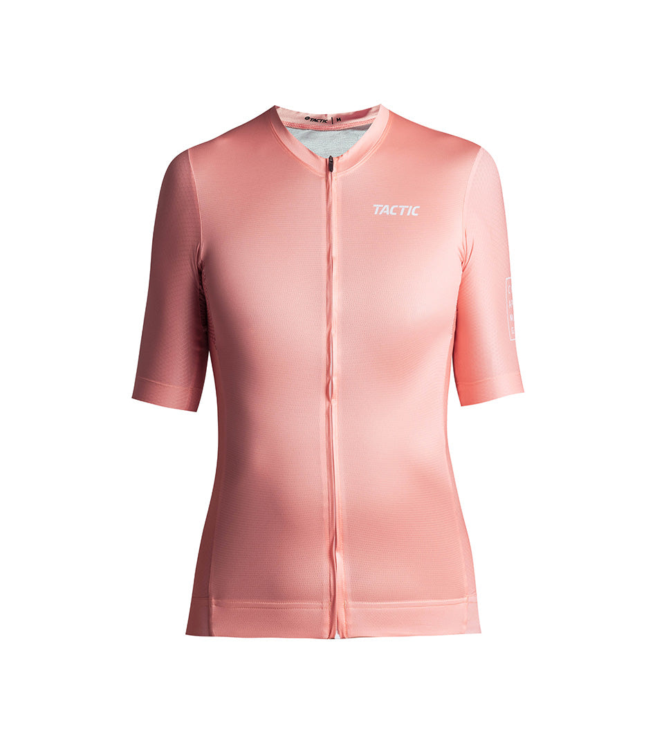 Maillot Manga Corta Hard Day Salmon Mujer