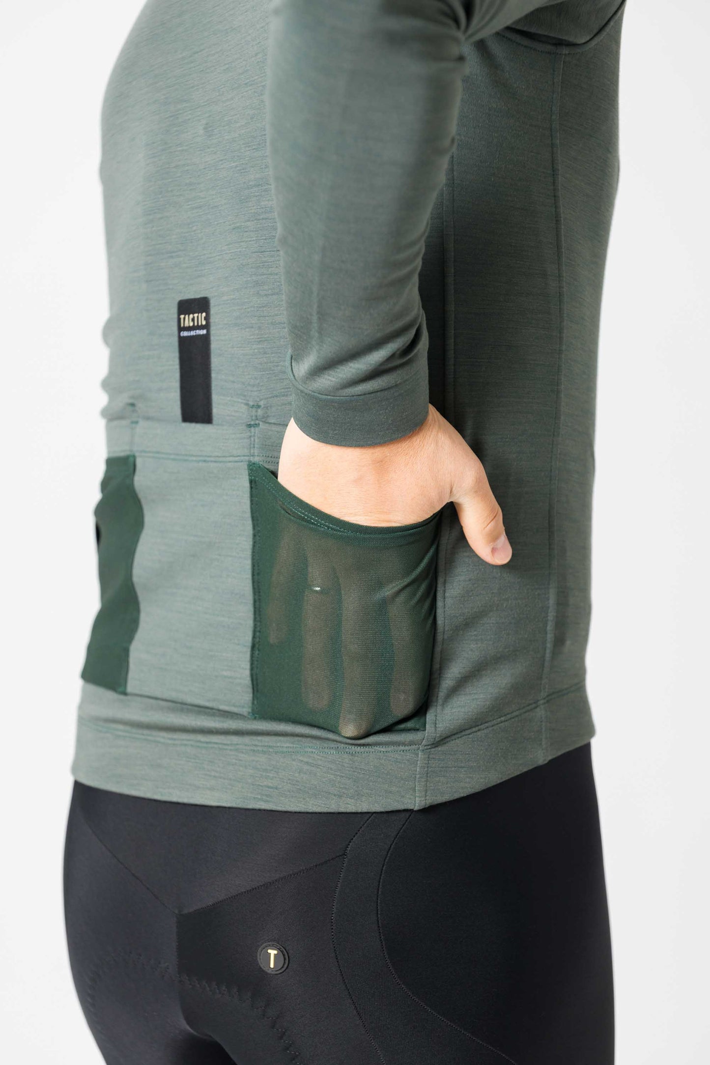 Nomad Long Sleeve Jersey Merino - Green