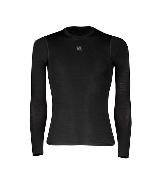 Men's Long Sleeve Base Layer Merino - Black