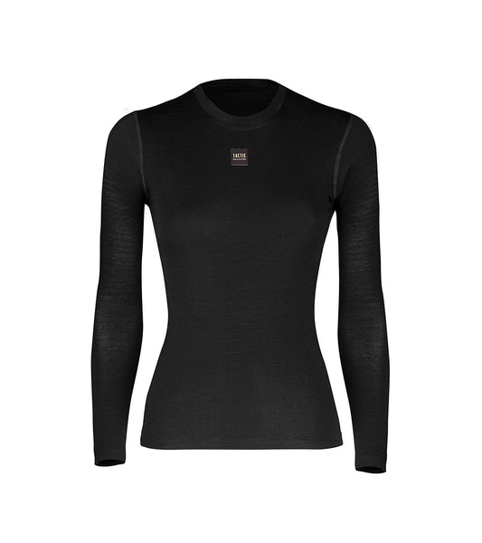 Women's Long Sleeve Base Layer Merino - Black